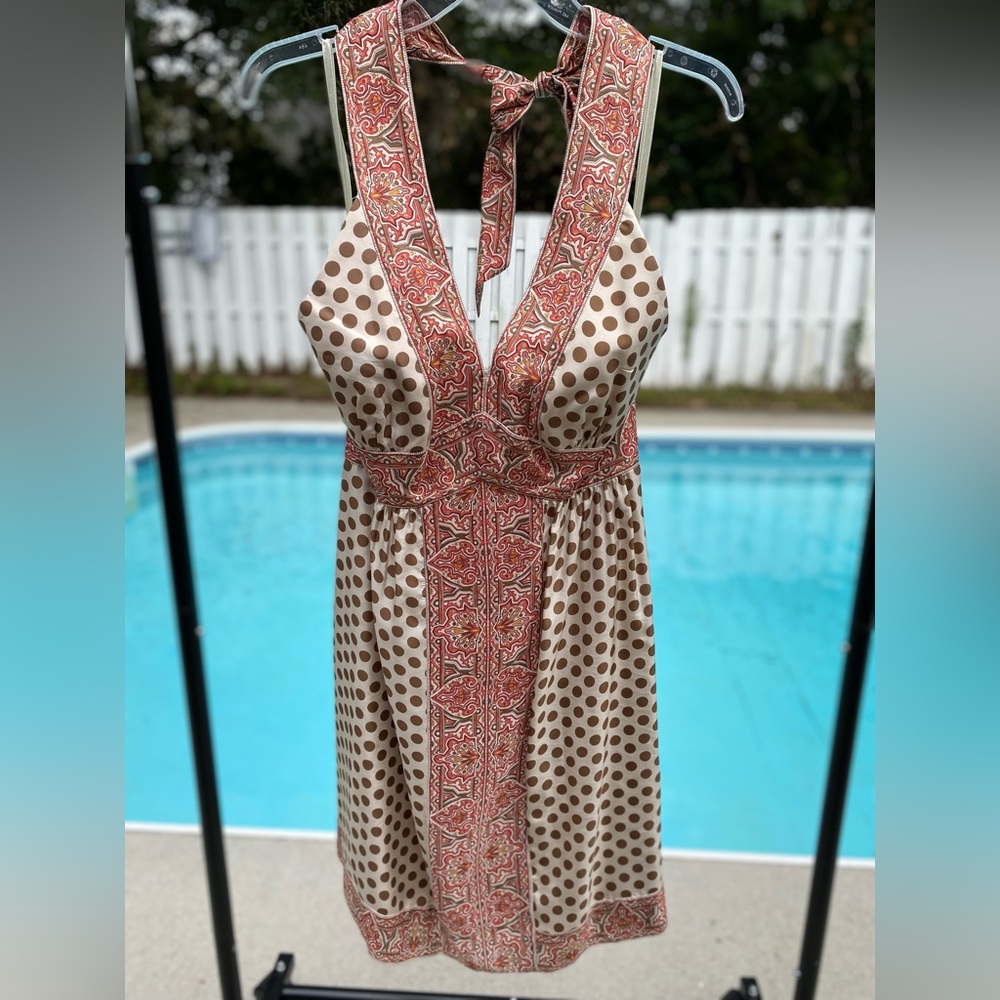 Stunning BCBG Max Azria Silk Halter Dress - New with Tags 100% Silk